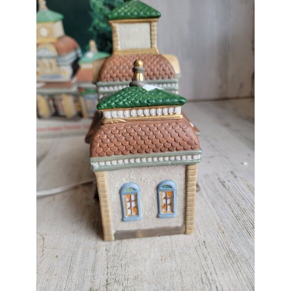 Dickens train station Keepsake porcelain lighted house Village accessory Xmas vi - Picture 5 of 9